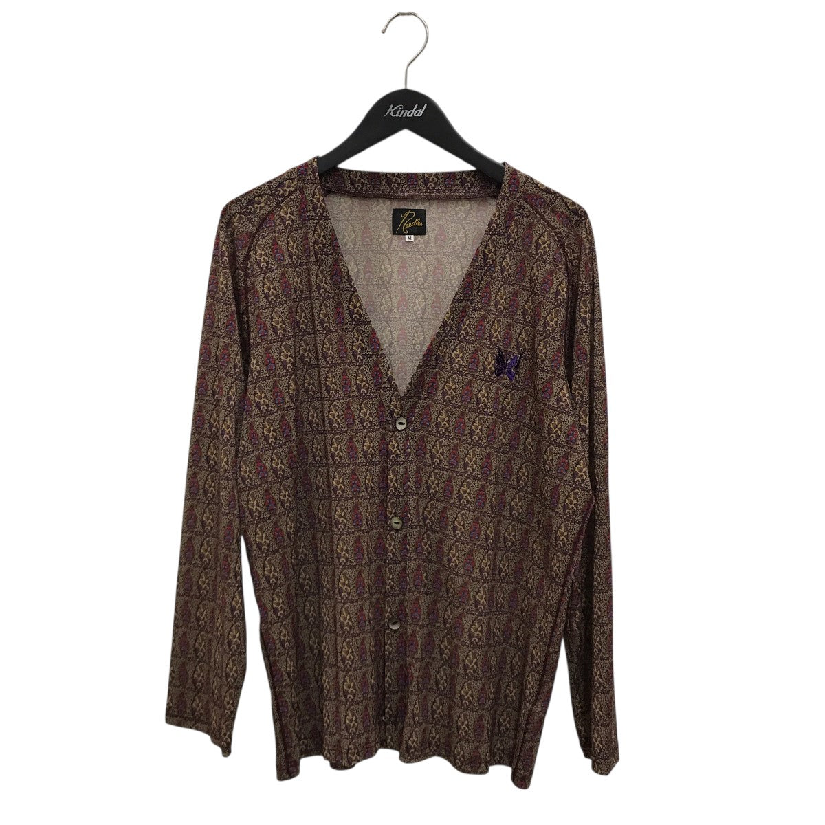 Needles BURNOUT VELVET カーディガン XL ベルベット Needles 