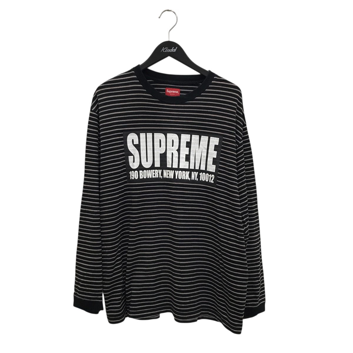 Supreme(シュプリーム) 21SSTHIN STRIPE L S TOPボーダーロンT