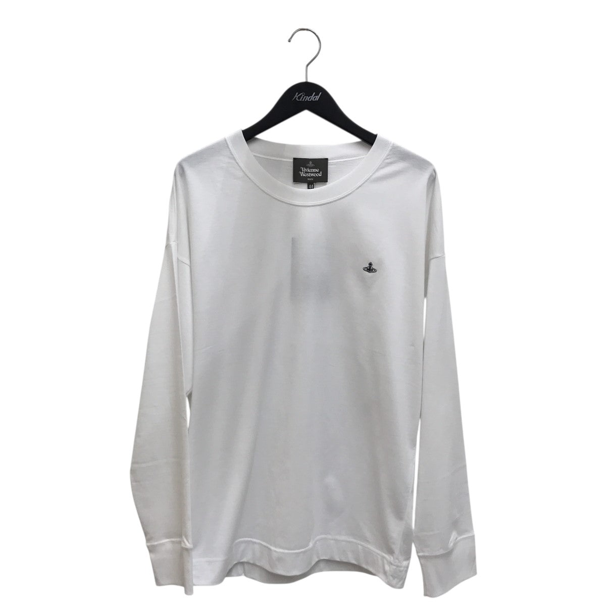 Vivienne Westwood man(ヴィヴィアンウエストウッドマン) VW-LP-79398オーブ刺繍ロンT ホワイト サイズ  44｜【公式】カインドオルオンライン ブランド古着・中古通販【kindal】 