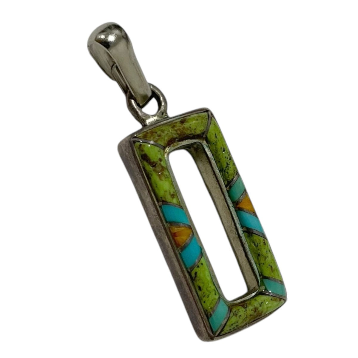 ペンダントトップ Vintage Mosaic Inlay Necklace w c.1990