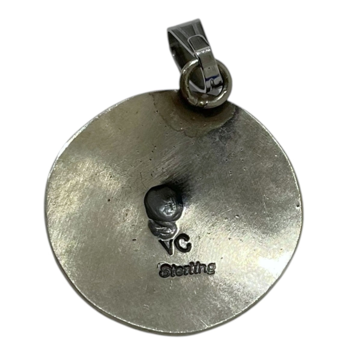 ペンダントトップ Vintageaporo concho stamped necklace w c.1940