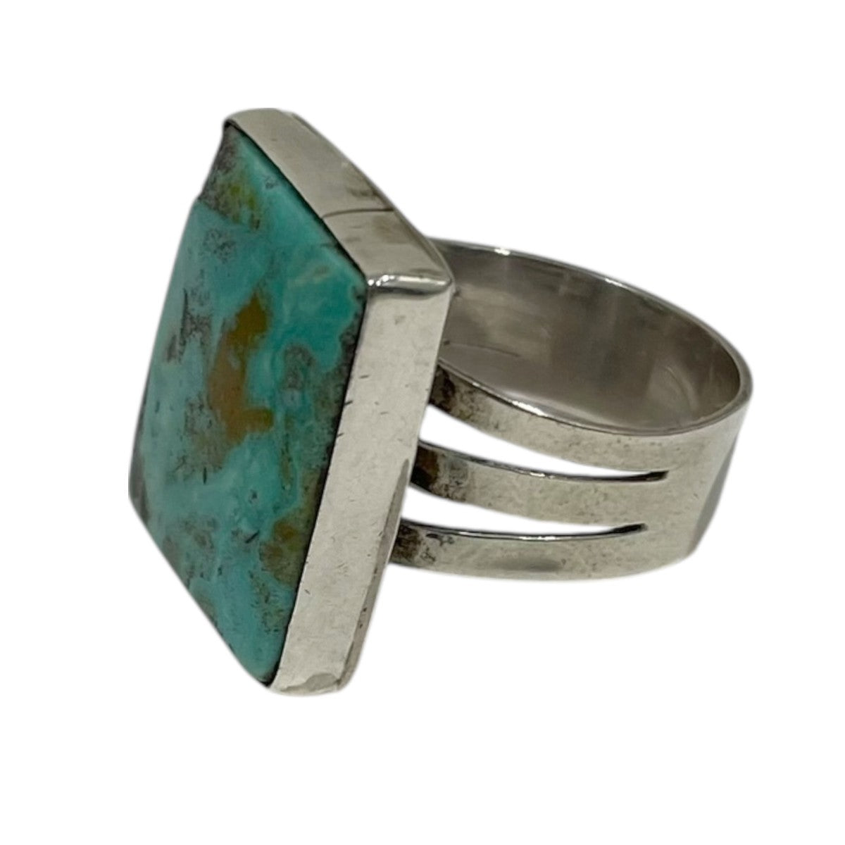 ターコイズリング Navajo Rhombus Turquoise Ring w c.1965
