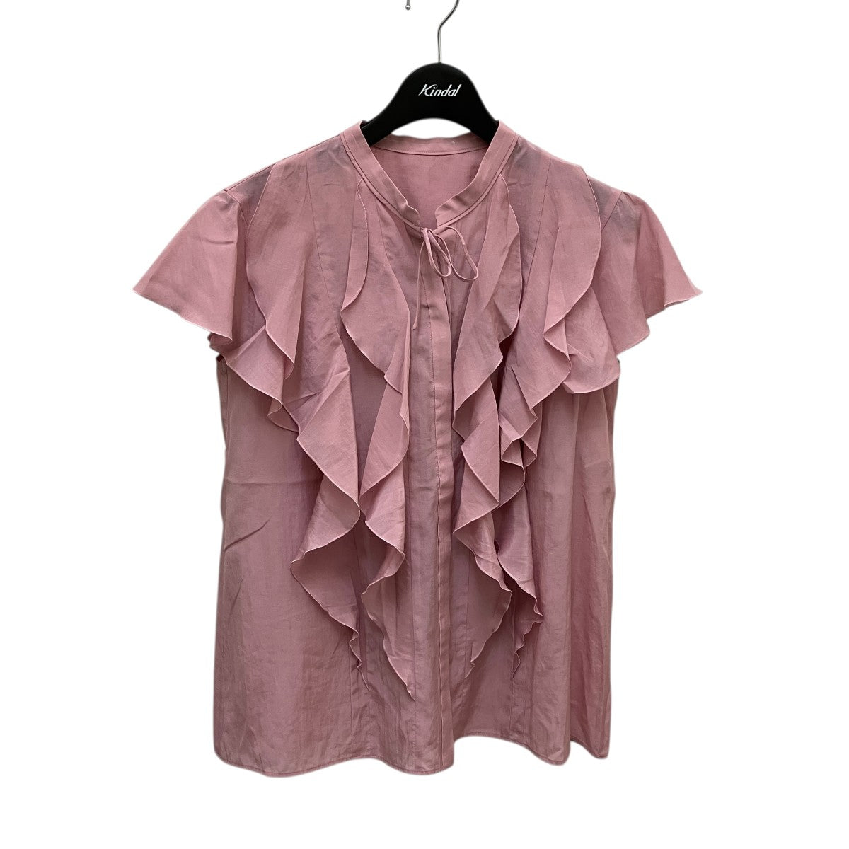 コンパクトコットンラッフル ブラウスノースリーブブラウス102217-13-620-41-380