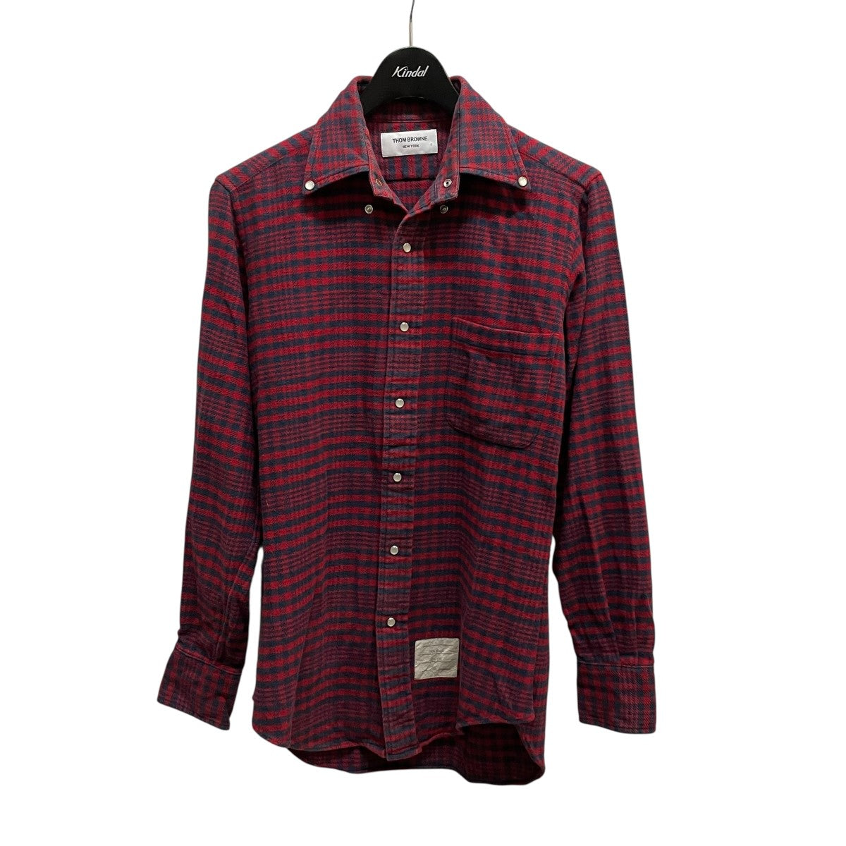 THOM BROWNE トムブラウン チェック フランネル ボタンダウンシャツ THOM BROWNE トムブラウン チェック フランネル ボタンダウン