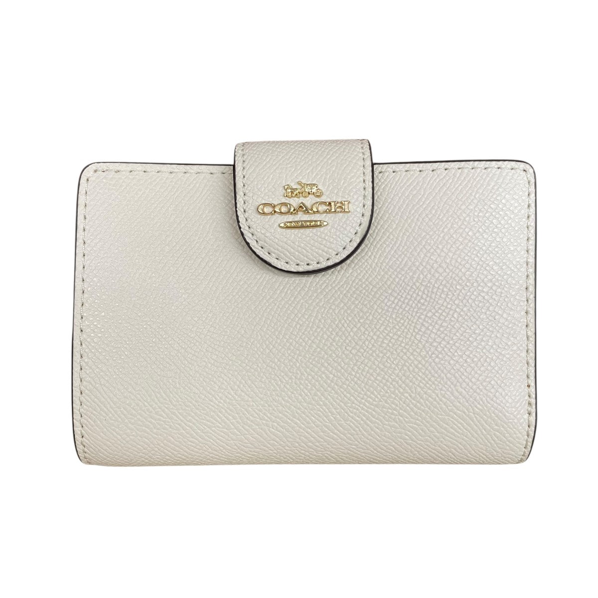 新品未使用 COACH コーチ 長財布 キルティング ホワイト COACH】コーチ ナッパレザー ピロー キルティング ロゴ