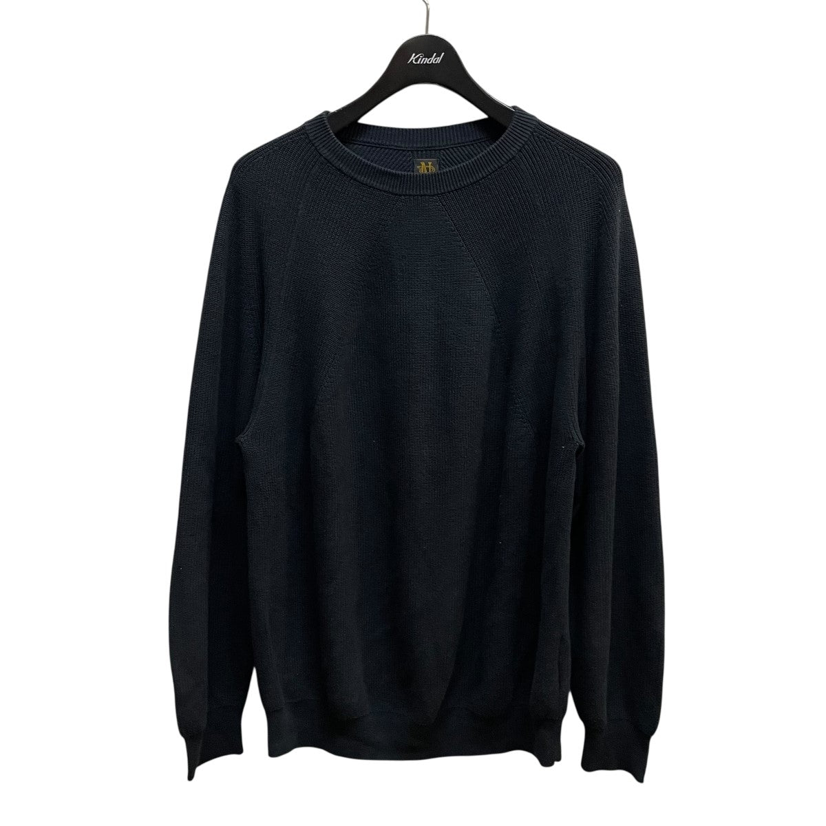 バトナー　BATONER 7分袖　ボトルネックニット ネイビー BATONER (バトナー) SIGNATURE BOTTLE NECK / シグネーチャー
