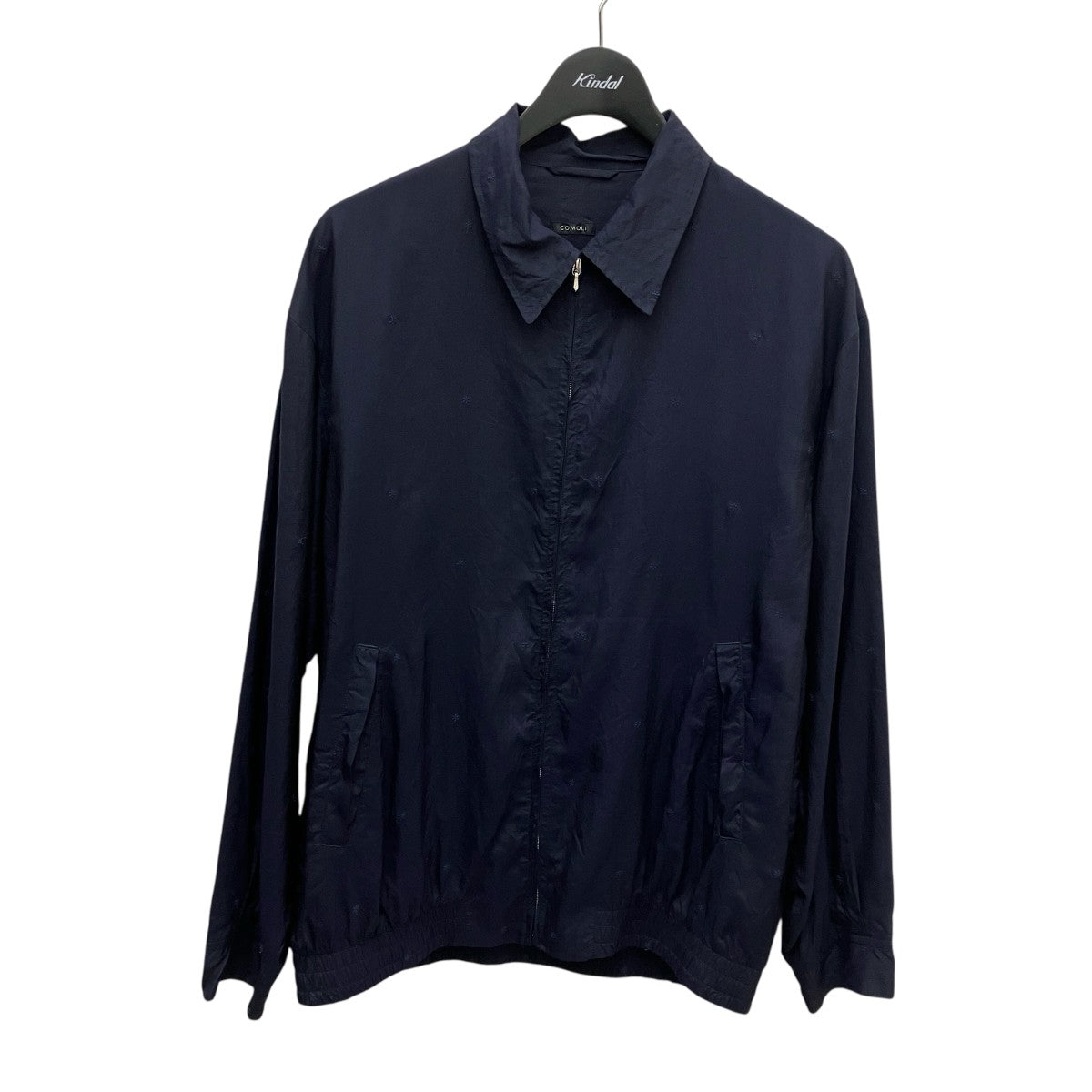 な*ま様 COMOLI シルク スイングトップ NAVY Size3 コモリ COMOLI (コモリ) シルク スイングトップ