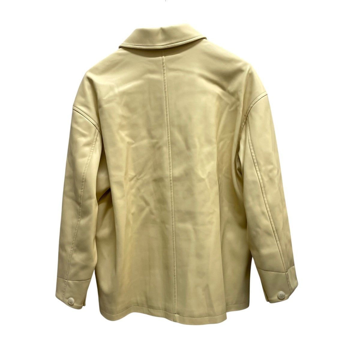 MACPHEE 25SSレザーライク カバーオールジャケット 古着・中古-2枚目のアイテム画像