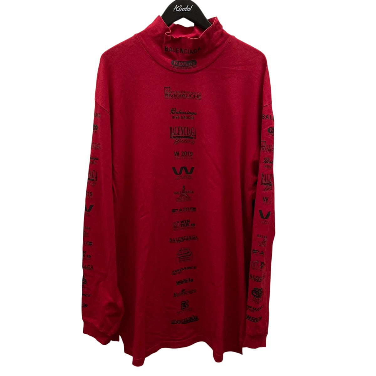 BALENCIAGA(バレンシアガ) Multi Logo Turtle Neckタートルネック長袖 