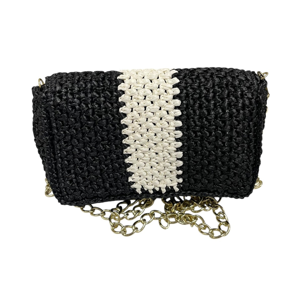 バイカラーチェーンショルダーバッグ