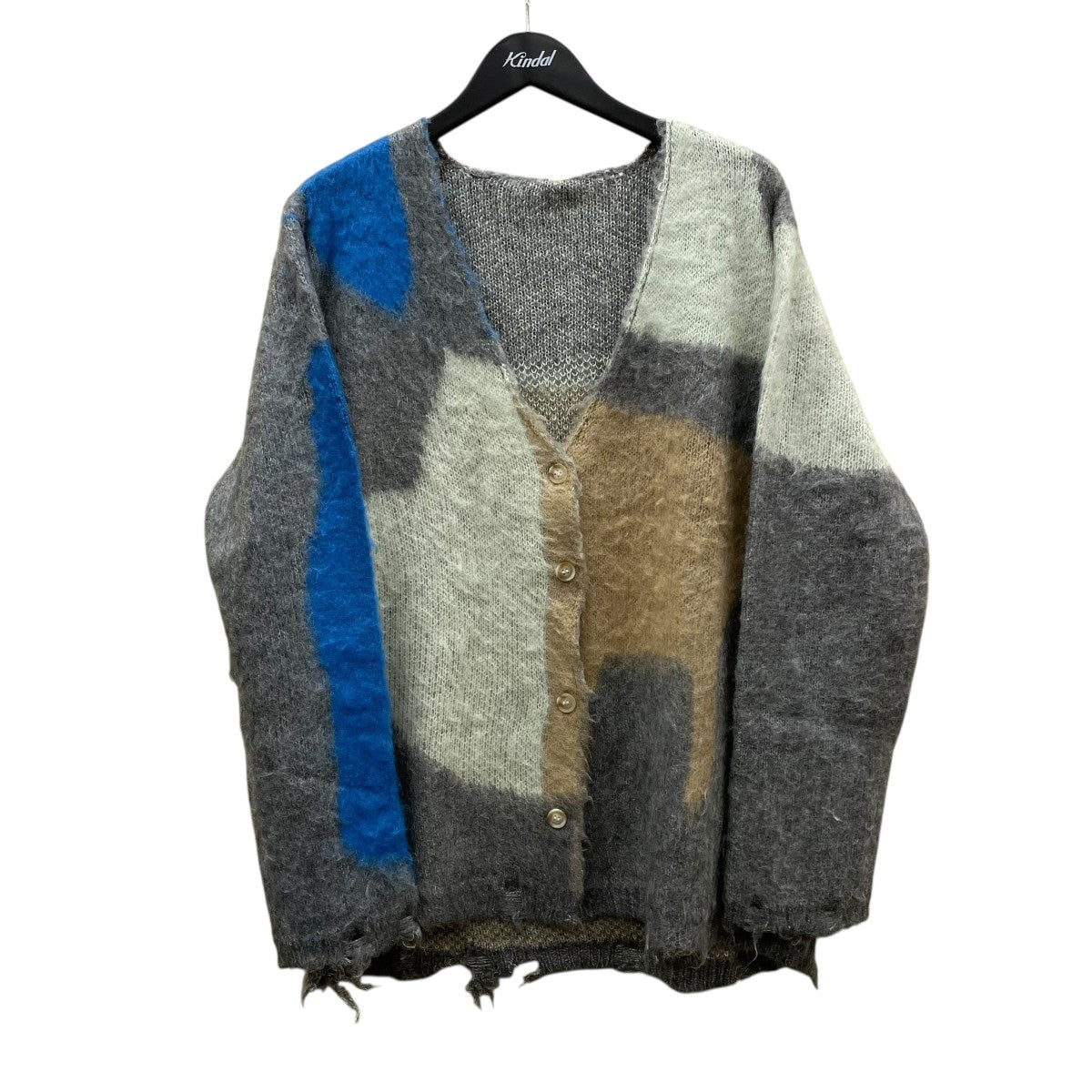 パム サイズ:FREE  PM1197 アクリル総柄カーディガン 中古 BS99 PAMM(パム) ニットカーディガンPM1197 PM1197 ベージュ サイズ F