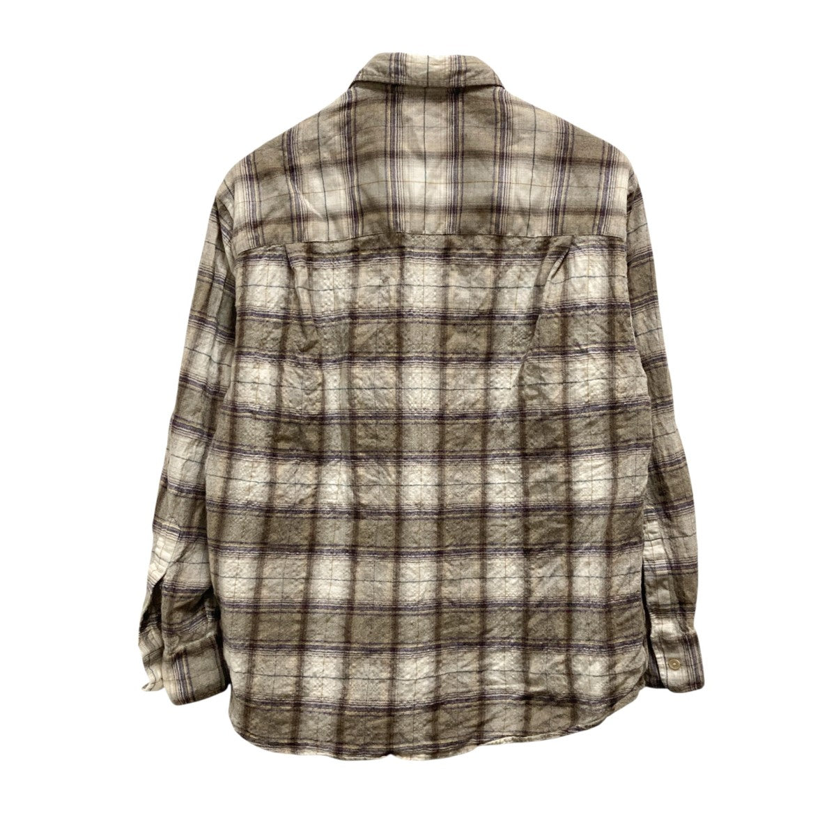 SUPER LIGHT WOOL CHECK SHIRTチェックシャツA23AS01LC