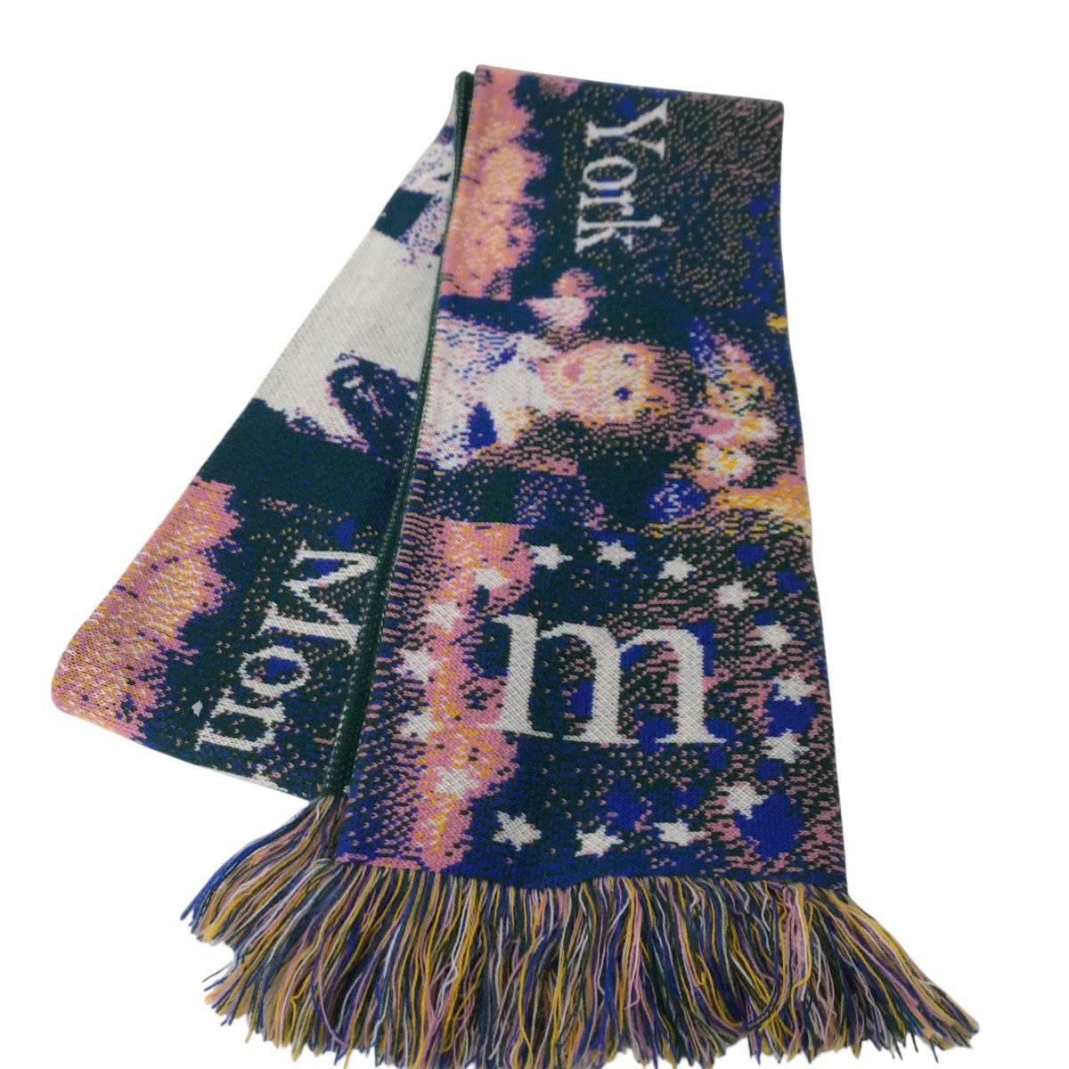 MONTMARTRE NEW YORK(モンマルトルニューヨーク) マフラー ブルー