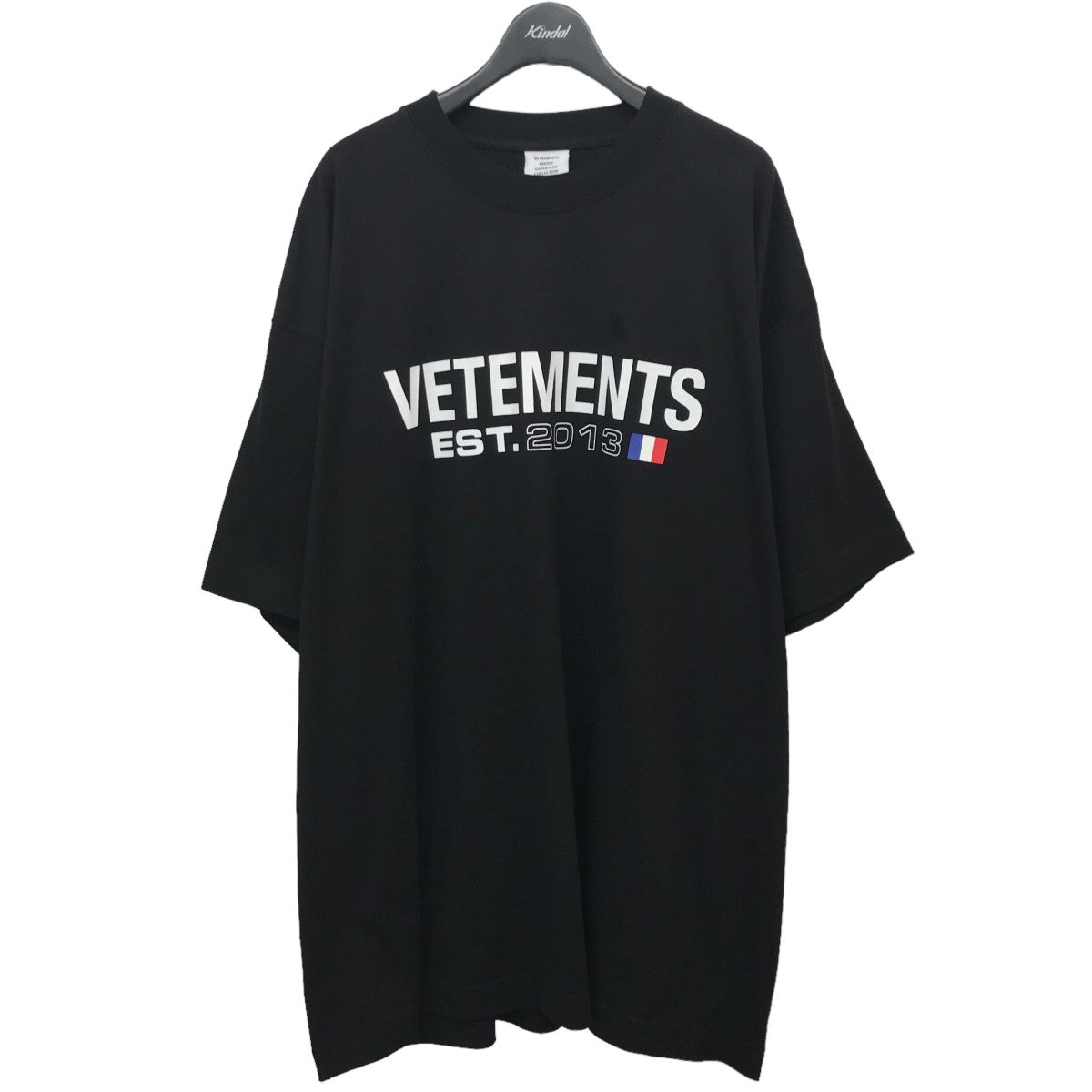 定価82500円23aw 正規品 新品 VETEMENTS ロゴTシャツ S