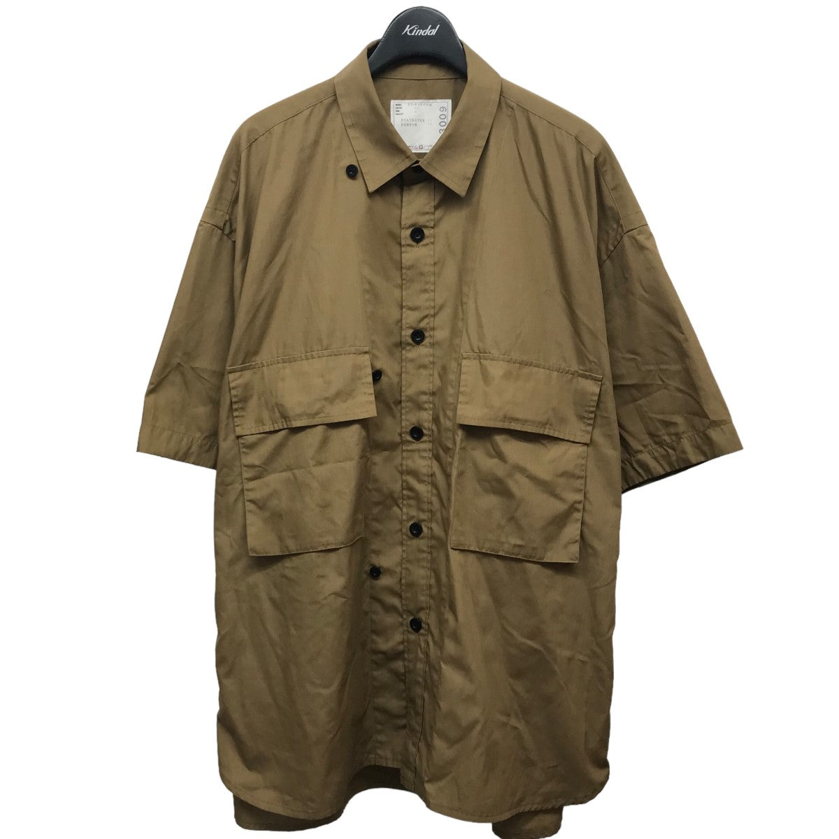 sacai(サカイ) 「Cotton Poplin Shirt」コットンポプリンシャツ 23-03009Ｍ ベージュ サイズ  4｜【公式】カインドオルオンライン ブランド古着・中古通販【kindal】