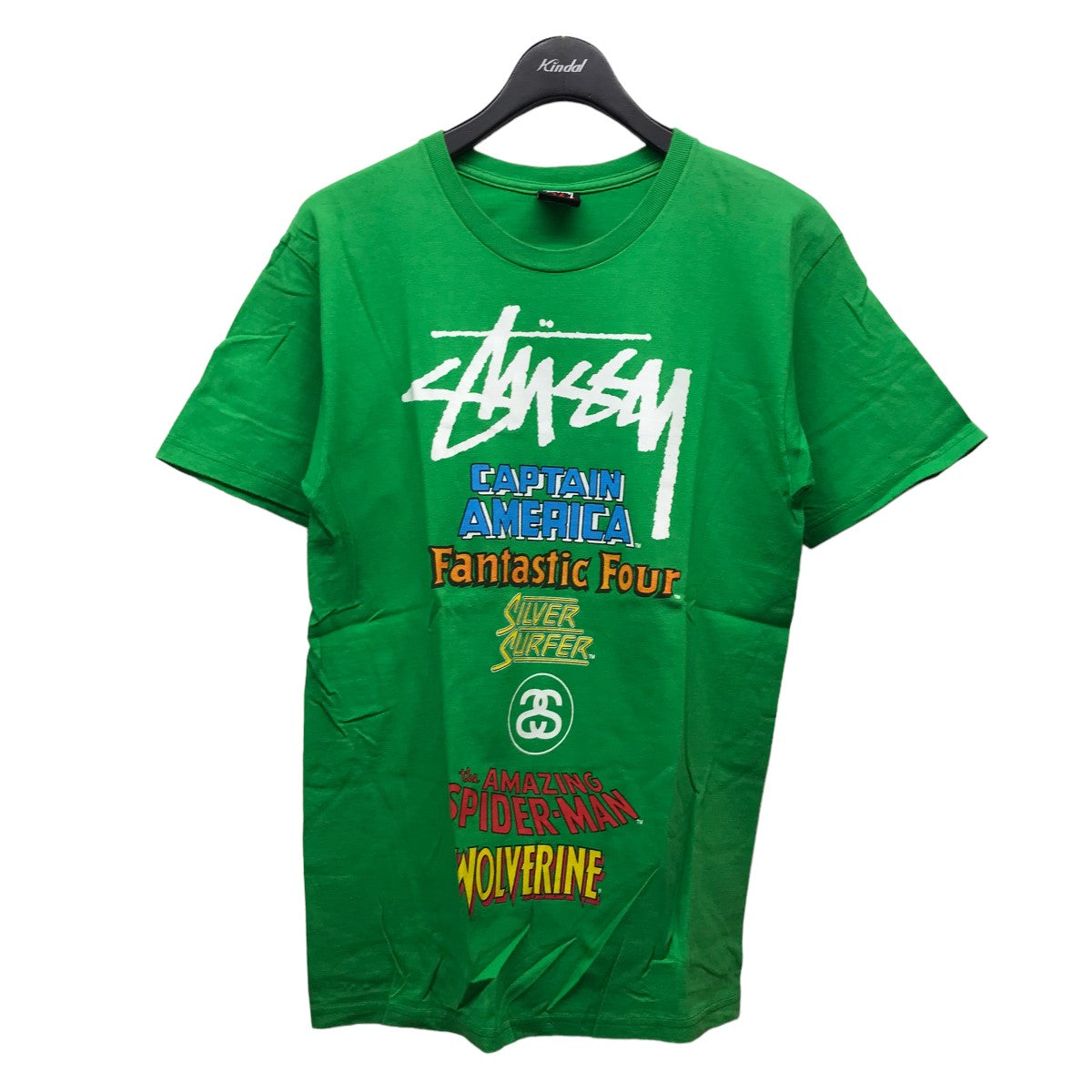stussy×MARVEL 「World Tour Tee」ワールドツアーTシャツ グリーン 