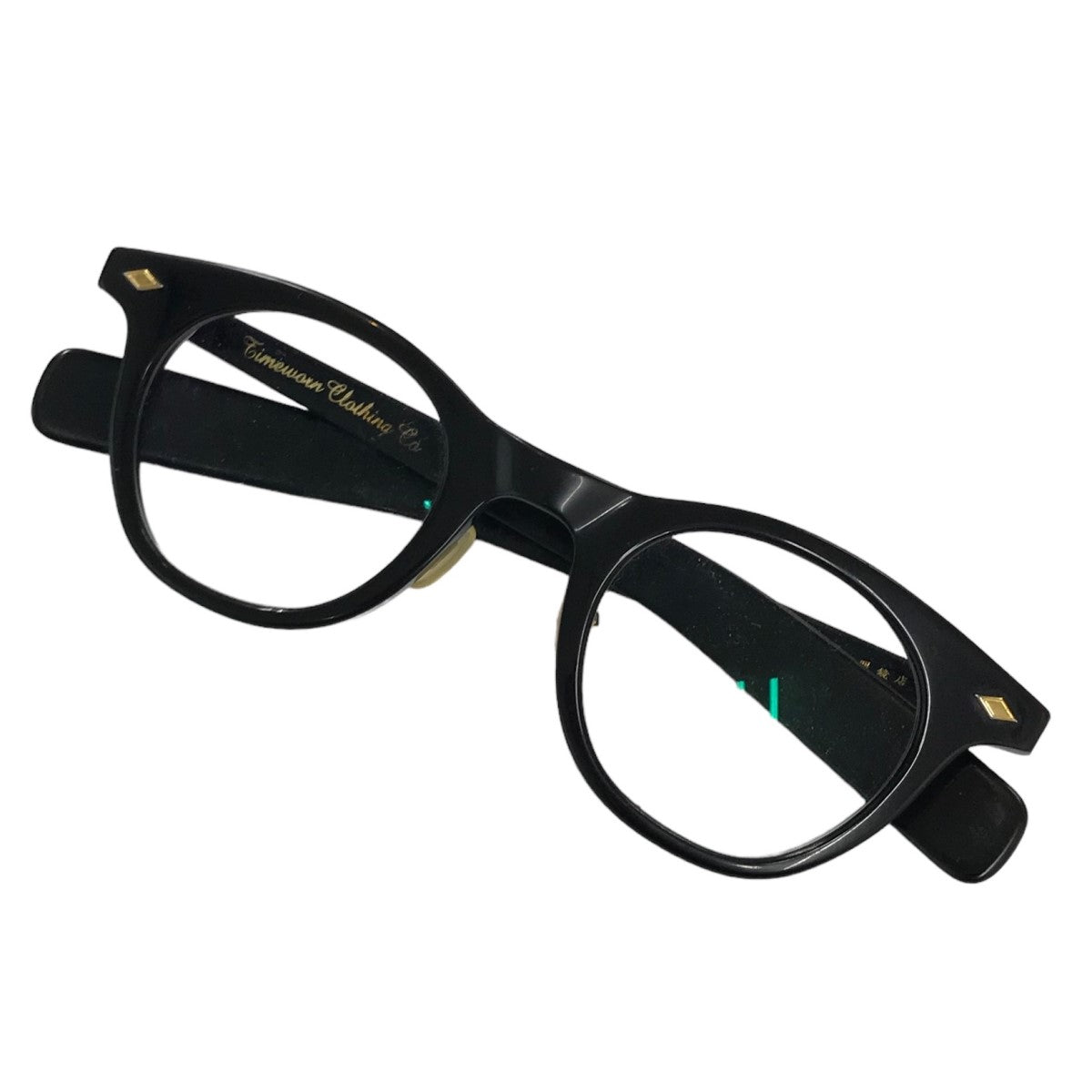 TIMEWORN CLOTHING×白山眼鏡店 「Boston」眼鏡 クリア×ブラック サイズ 