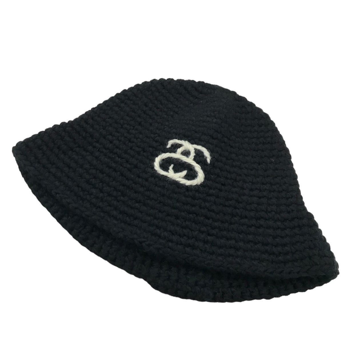 Stussy(ステューシー) 23AW「SS Link knit Bucket Hat」SSリンクバケットハット 1321184 ブラック サイズ  XS｜【公式】カインドオルオンライン ブランド古着・中古通販【kindal】