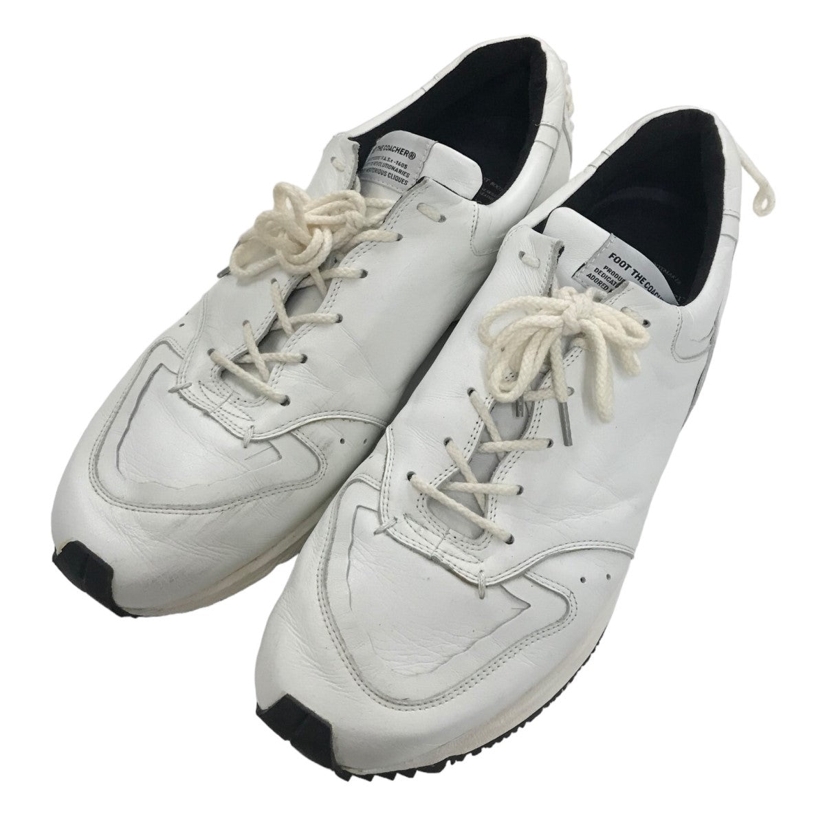 新品工具【美品】foot the coacher レザースニーカー 靴