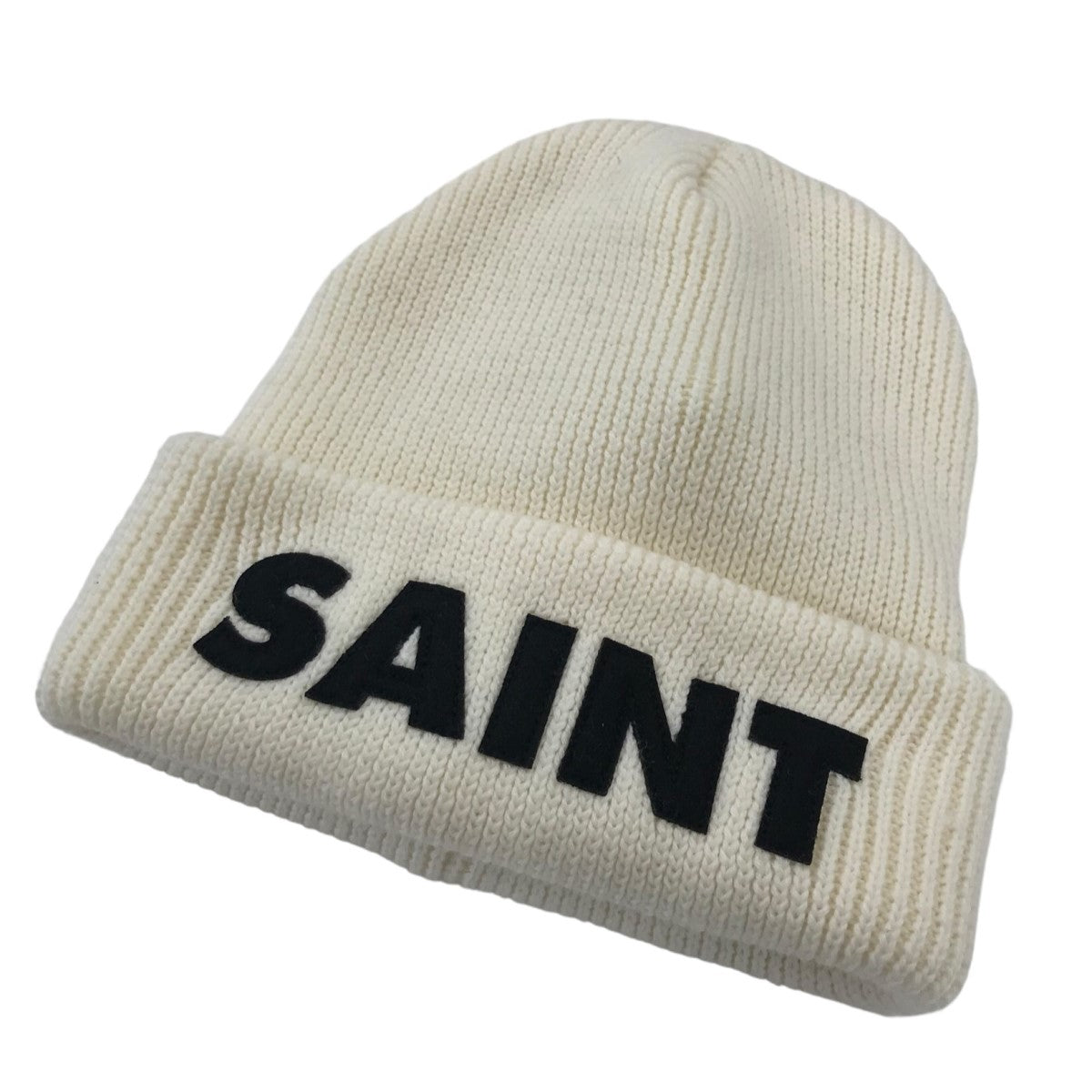 SAINT MICHAEL(セントマイケル) 23AW「Knit cap／saint」ロゴニット 