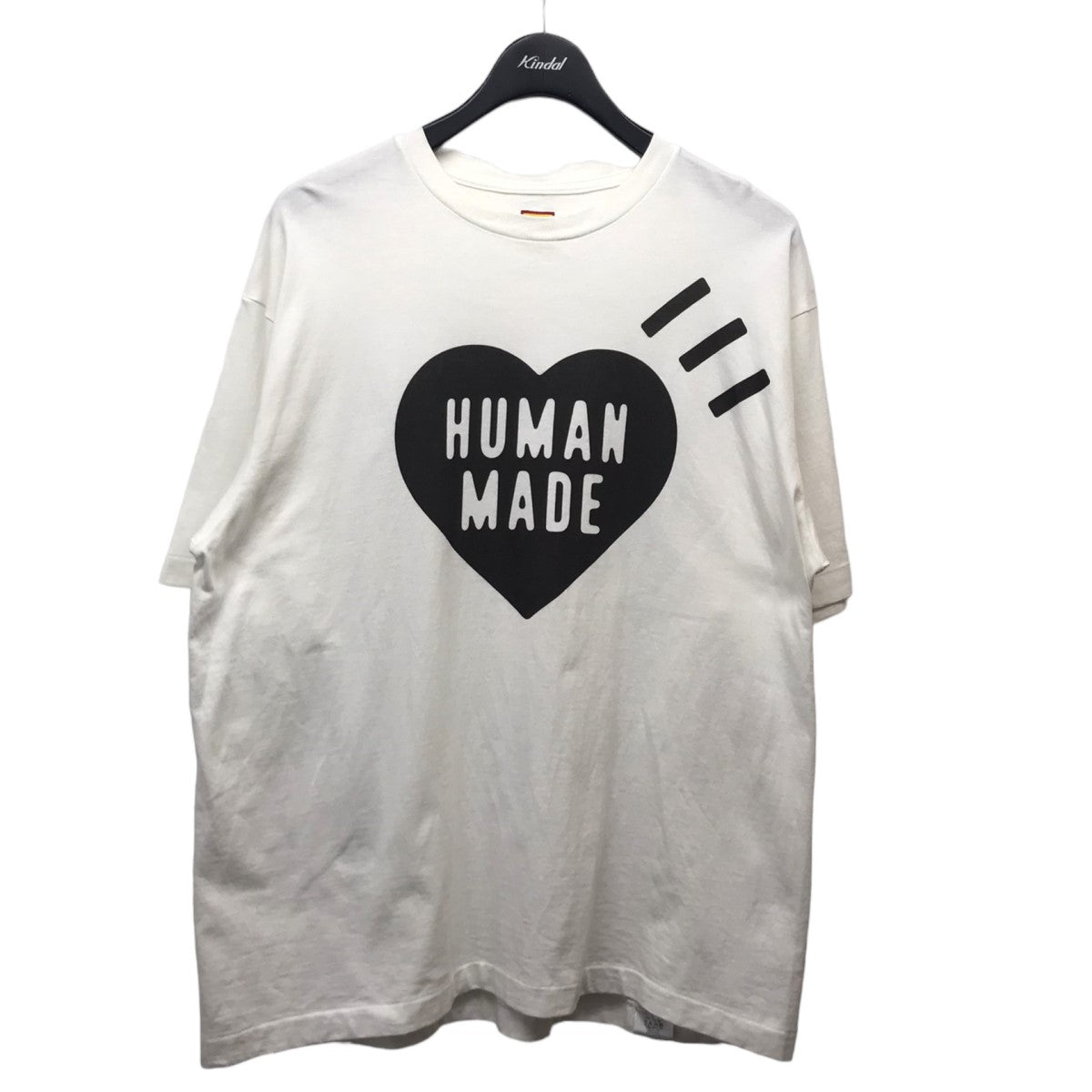 HUMAN MADE(ヒューマンメイド) 「DAILY S／S T-SHIRT」ロゴプリントTシャツ ホワイト サイズ  L｜【公式】カインドオルオンライン ブランド古着・中古通販【kindal】