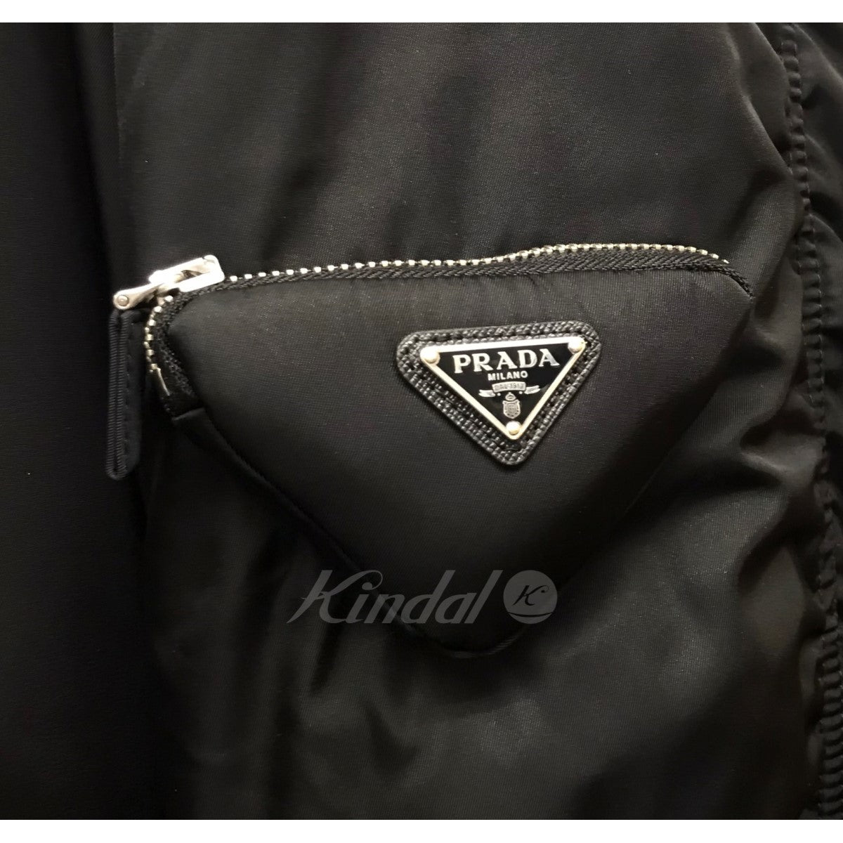 PRADA Re-Nylonニットボンバージャケット 古着・中古-4枚目のアイテム画像