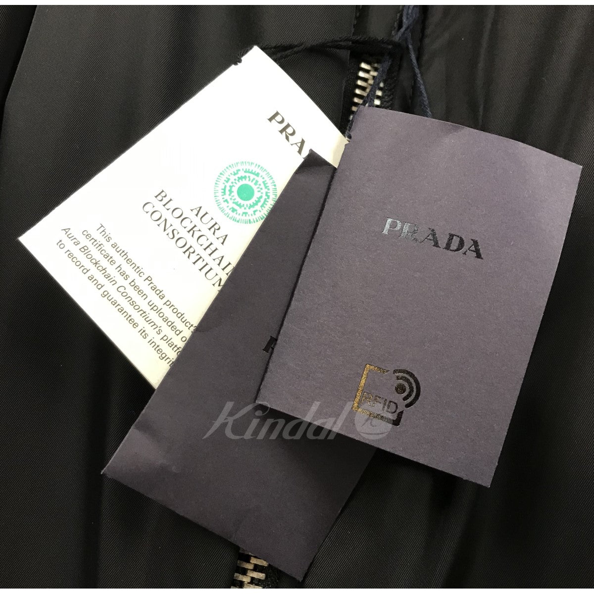 PRADA Re-Nylonニットボンバージャケット 古着・中古-5枚目のアイテム画像