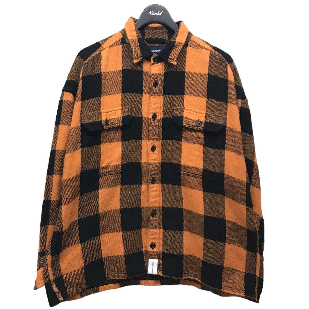 DESCENDANT(ディセンダント) 「VANNING CHECK LS SHIRT」コットン