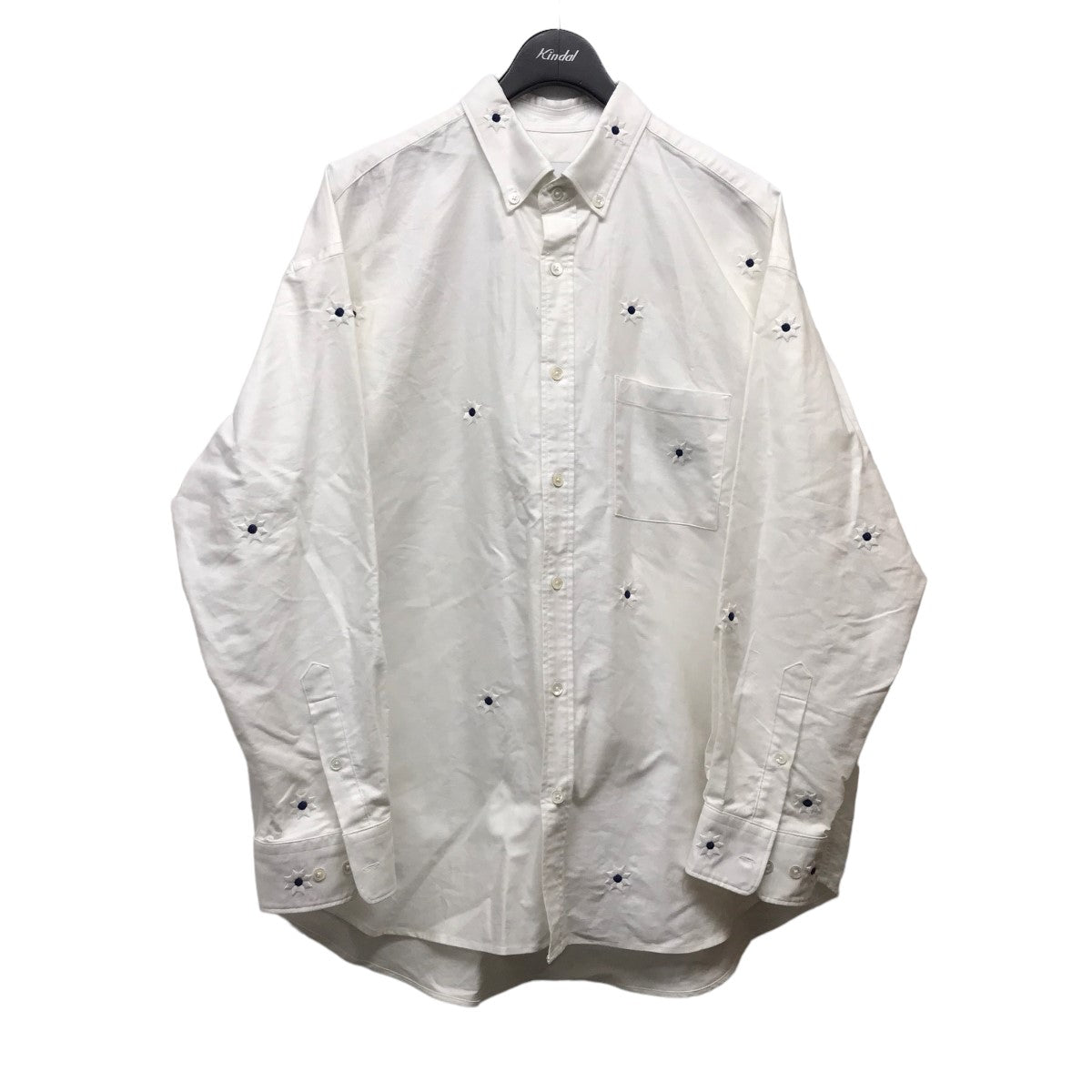 NICK GEAR×Firsthand 「Flower BIG BD SHIRTS」フラワービッグシャツ ホワイト サイズ  L｜【公式】カインドオルオンライン ブランド古着・中古通販【kindal】