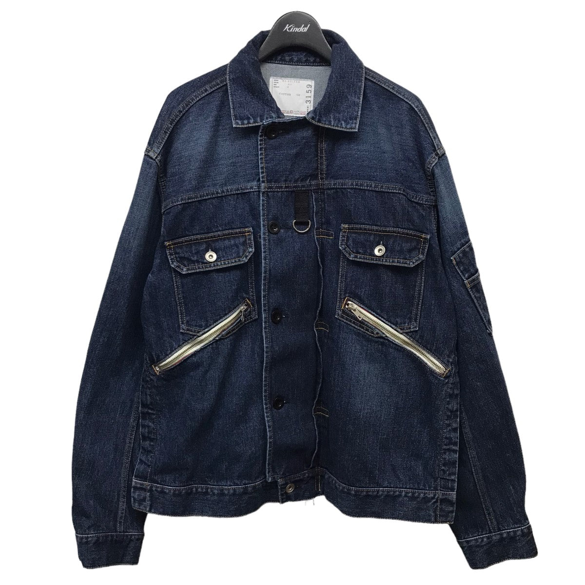 sacai(サカイ) 「Denim Blouson」デニムブルゾン 23-03159M インディゴ サイズ 16｜【公式】カインドオルオンライン  ブランド古着・中古通販【kindal】