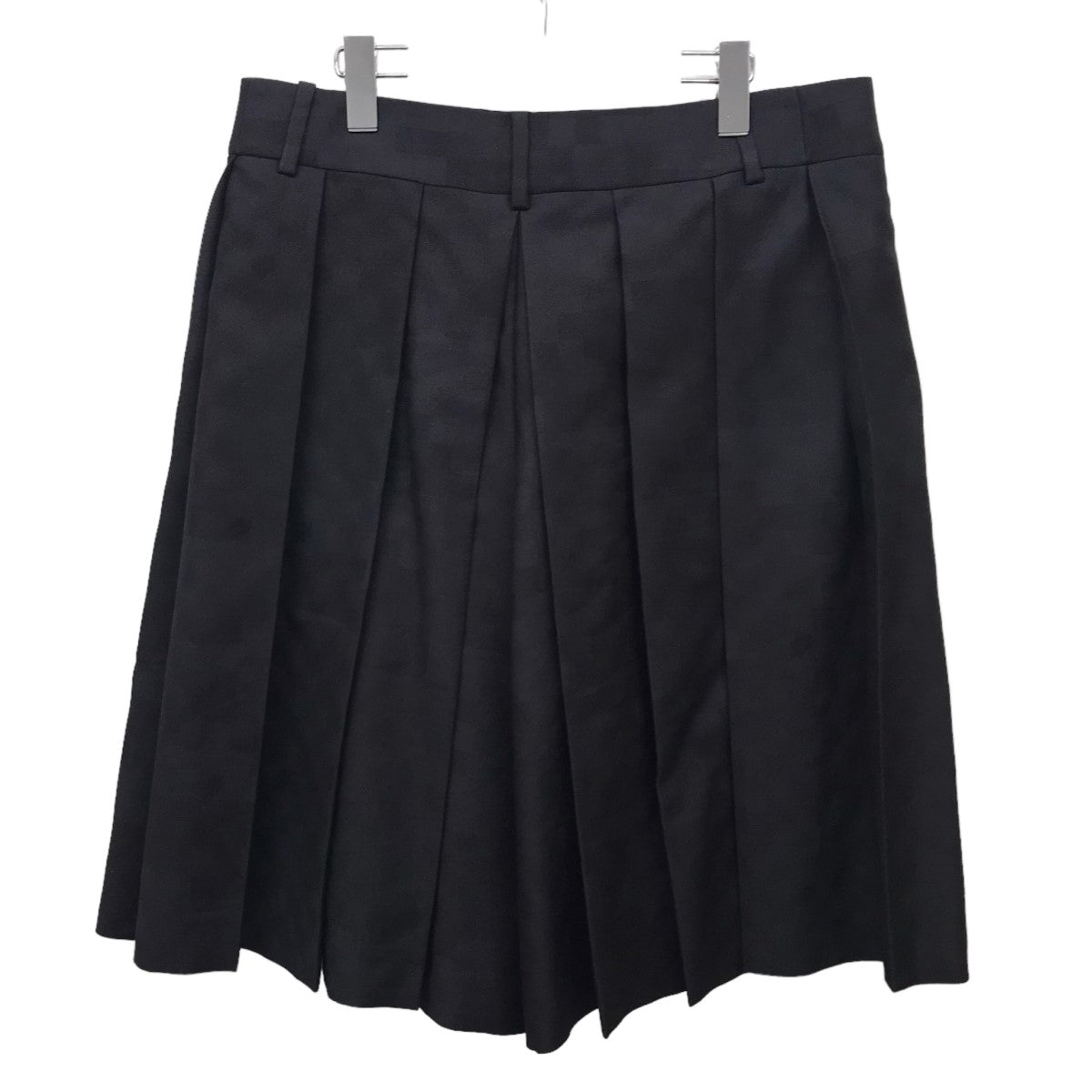 LOUIS VUITTON 24SS プリーツシルクアンドウールプレンドダミエショーツ 古着・中古-2枚目のアイテム画像