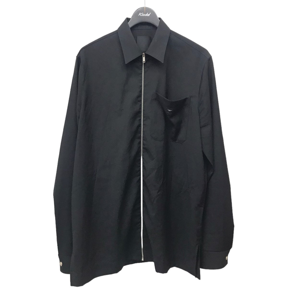 GIVENCHY(ジバンシィ) 24SS【Boxy Fit Zip Shirt】ボクシーフィットジップシャツBM60YT1558 BM60YT1558  ブラック サイズ 38｜【公式】カインドオルオンライン ブランド古着・中古通販【kindal】