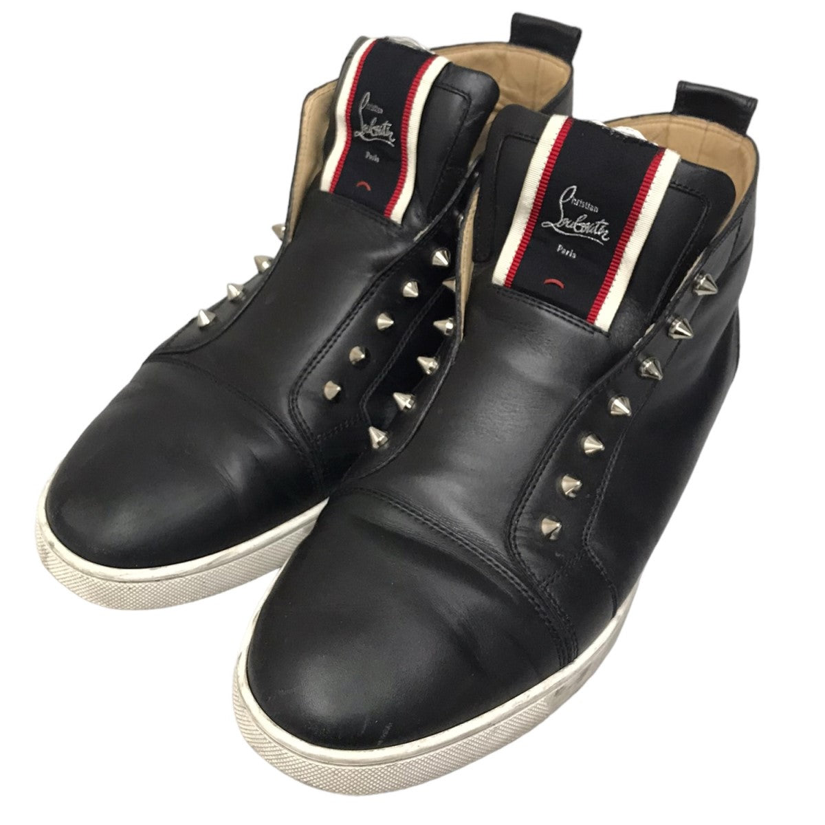 Christian Louboutin(クリスチャンルブタン) 【F．A．V FIQUE A VONTADE FLAT CALF】スタッズスニーカー  ブラック サイズ 29｜【公式】カインドオルオンライン ブランド古着・中古通販【kindal】