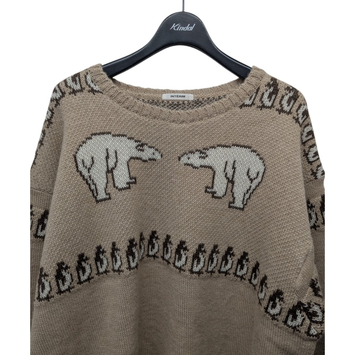 「40s ANIMAL JACQUARD ALPACA CREW SWEATER」アニマルジャガードアルパカクルーネックニット