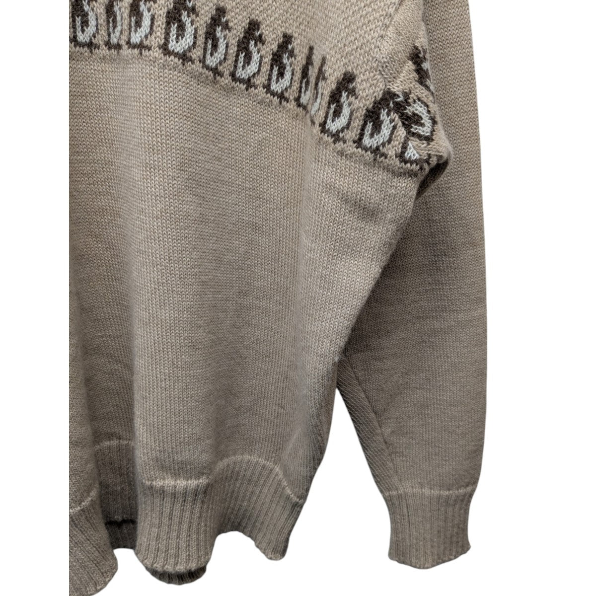「40s ANIMAL JACQUARD ALPACA CREW SWEATER」アニマルジャガードアルパカクルーネックニット