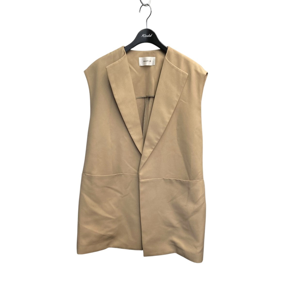 FRAY I.Dフレイアイディー★バックベルトデザイン　ボックスジレ ベスト FRAY ID(フレイアイディー) バックベルトデザインボックスジレ