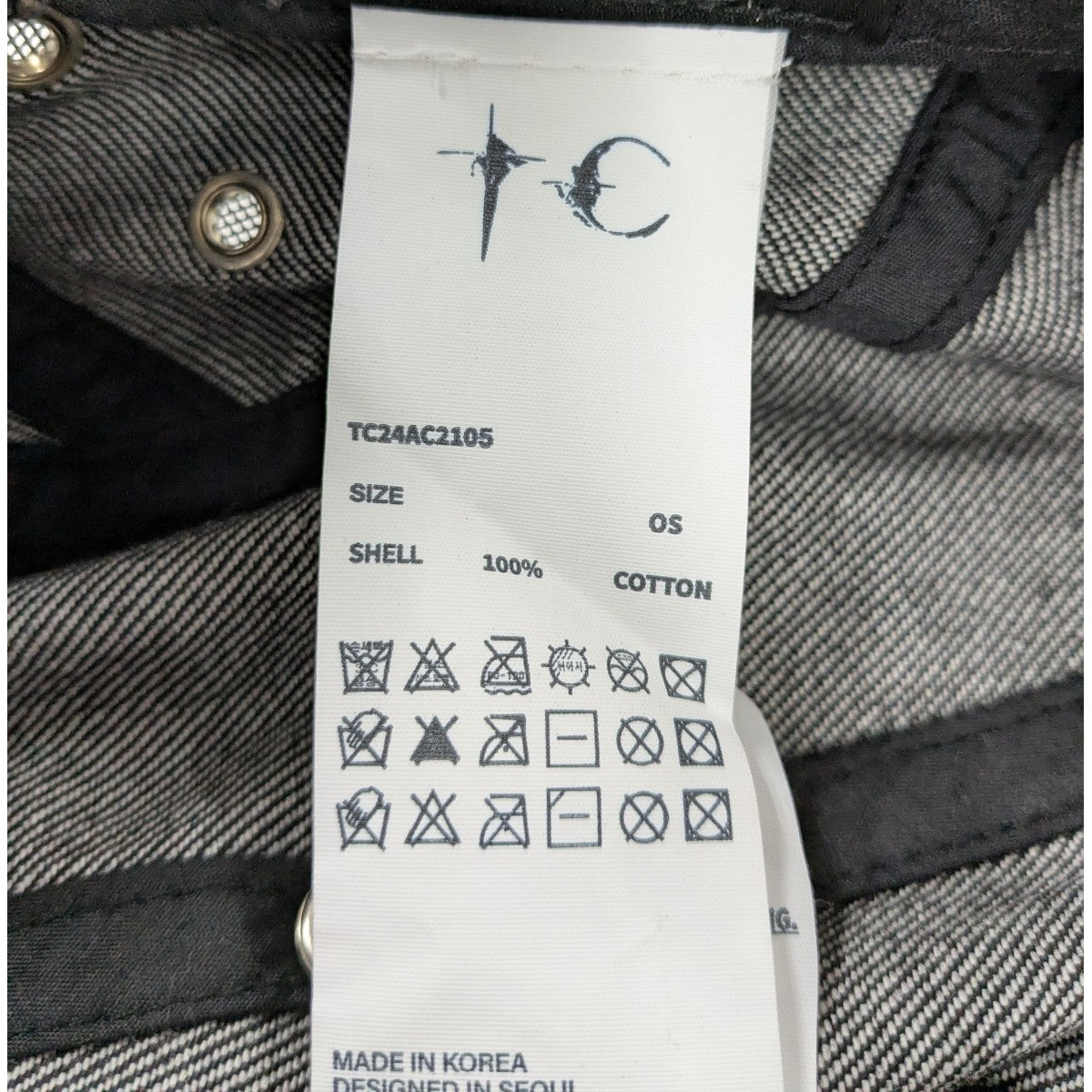 THUG CLUB 24AW「TC ARMY CAP DENIM」アーミーキャップ 古着・中古-5枚目のアイテム画像