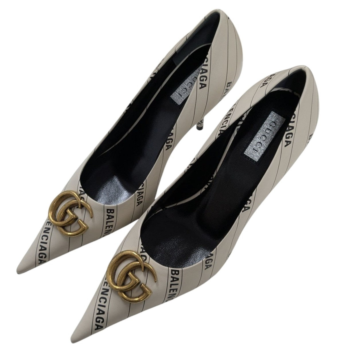 GUCCI×BALENCIAGA ハッカープロジェクトヒールパンプス 680760 