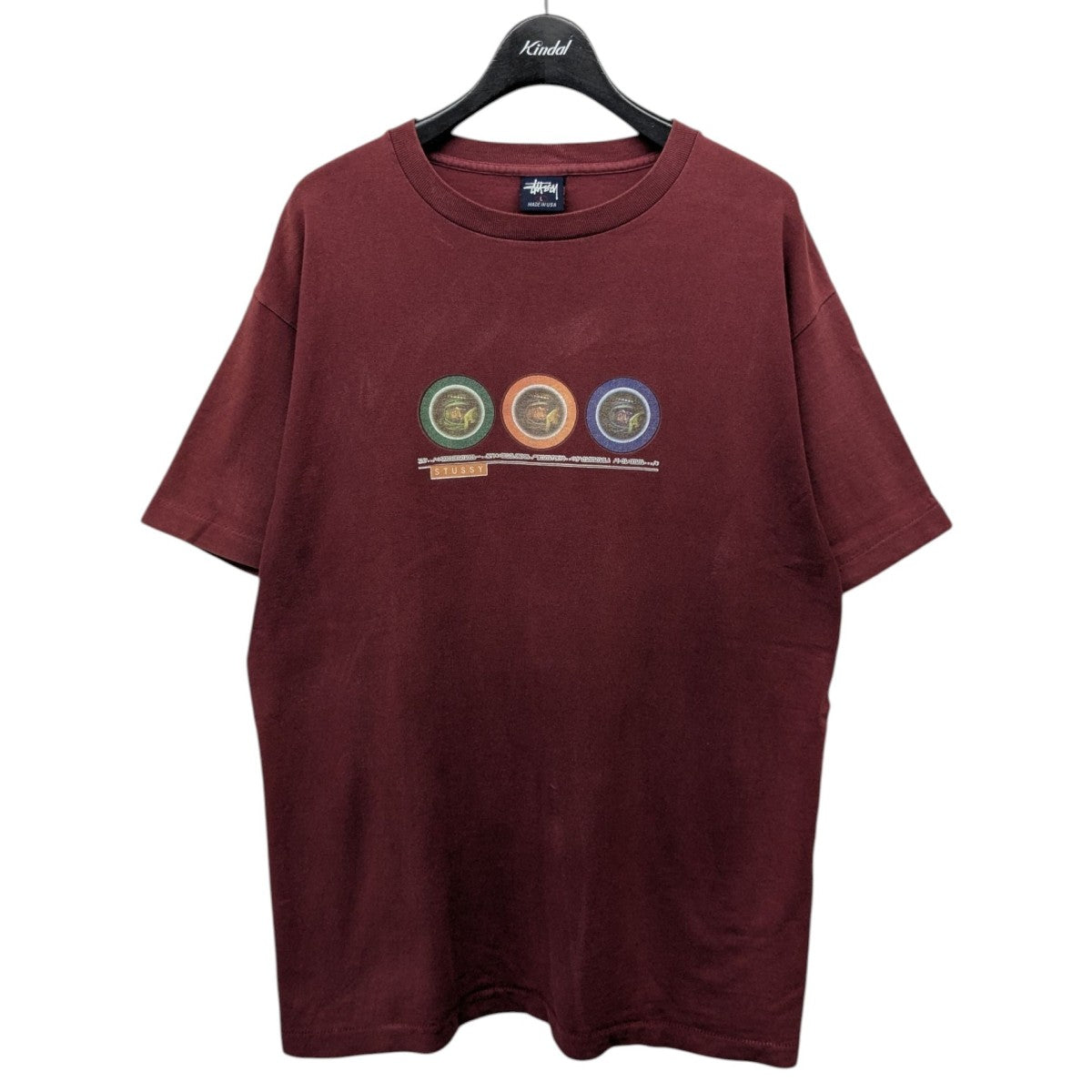 OLD STUSSY(オールドステューシー) 90s 紺タグ プリントTシャツ 