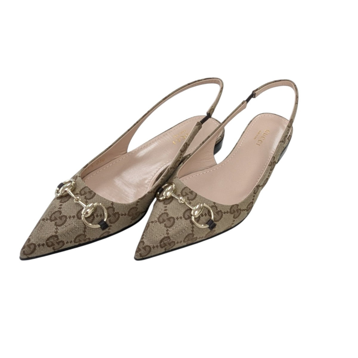 極美品☆【GUCCI】ホースビット　レザーフラットシューズ 極美品GUCCIホースビットフラットシューズ Gucci ホースビット