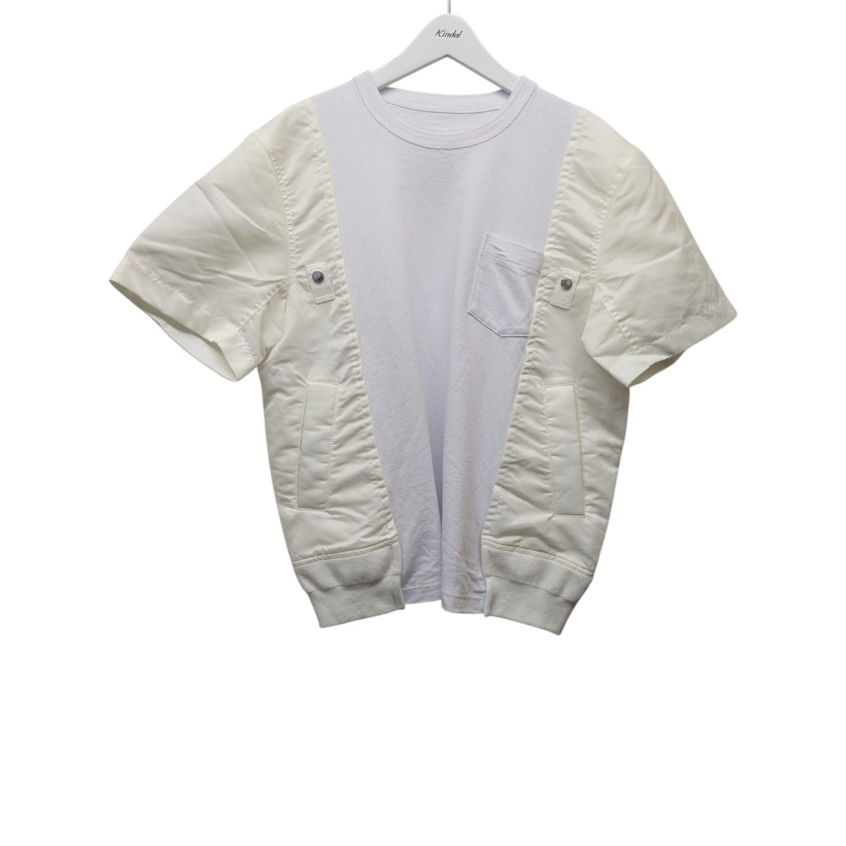 sacai(サカイ) 24SS「Nylon Twill x Cotton Jersey T-Shirt