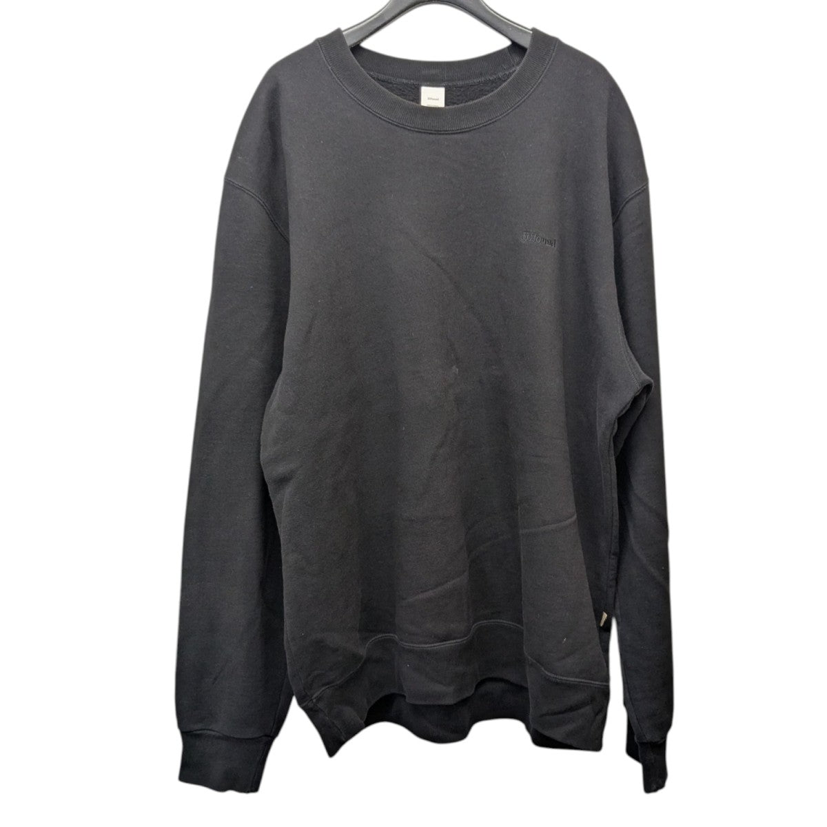 JJJJound J90 Crewneckロゴスウェットトレーナー ブラック サイズ XL 