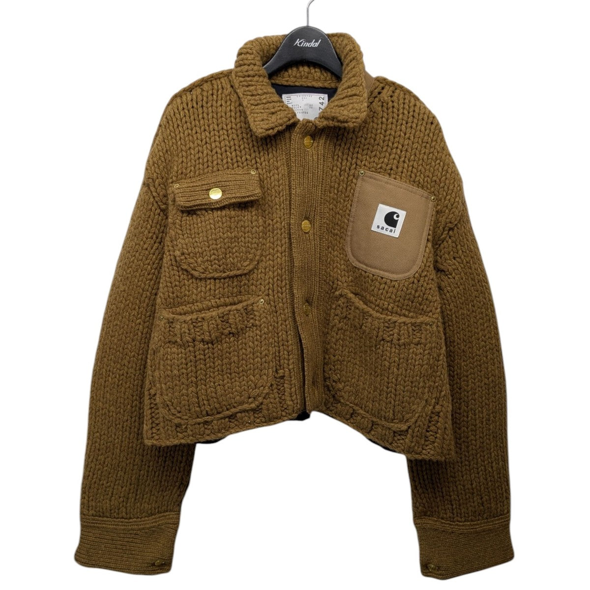 sacai×CARHARTT WIP 23AW「Knit Jacket Michigan」ミシガンニット  