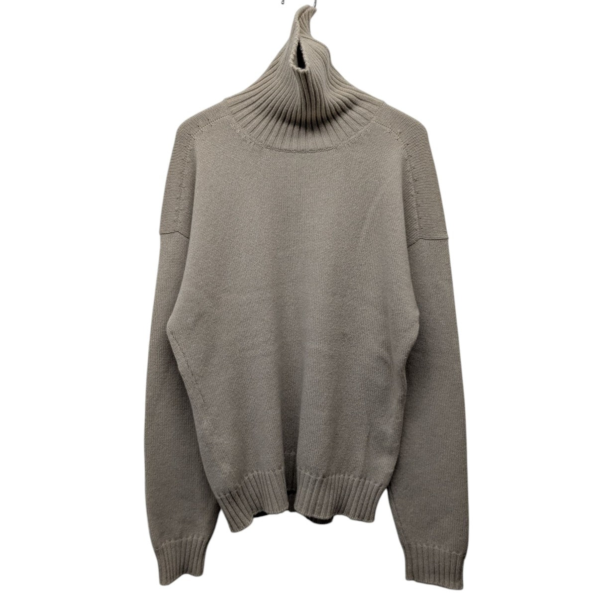 【極美品】エルメス　タートル　Mサイズ　カシミア　　セーター HERMES(エルメス) カシミヤタートルネックニットセーター アイボリー