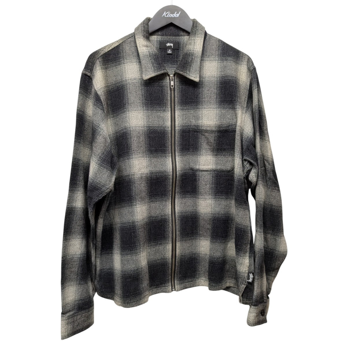 stussy(ステューシー) Shadow Plaid Zip LS ShirtシャドウチェックZIP