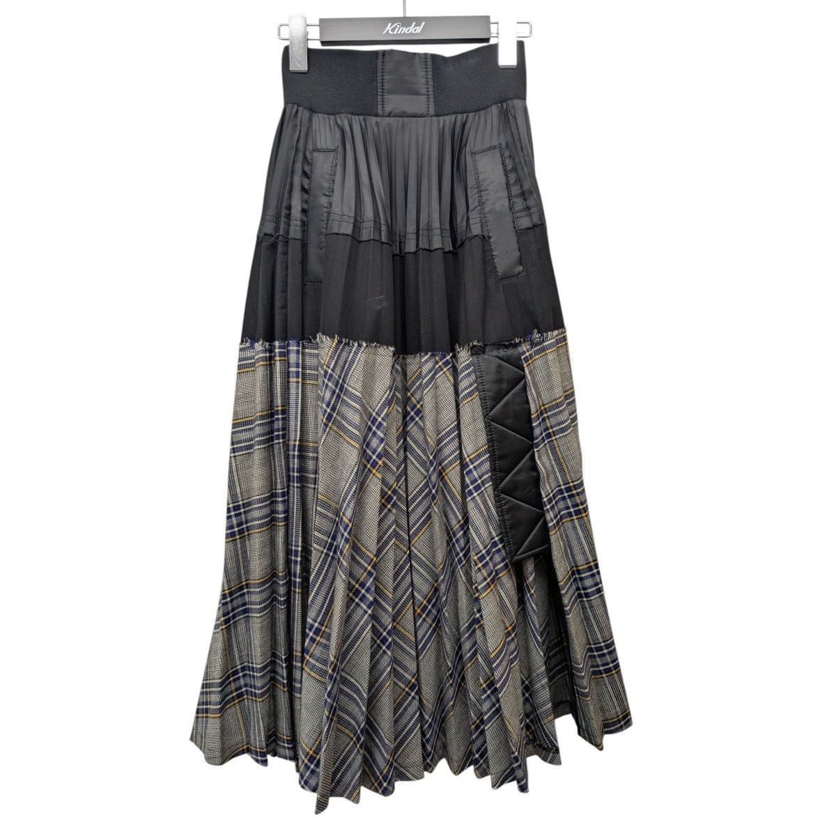 sacai(サカイ) チェックロングスカート18-04164 18-04164 ブラック