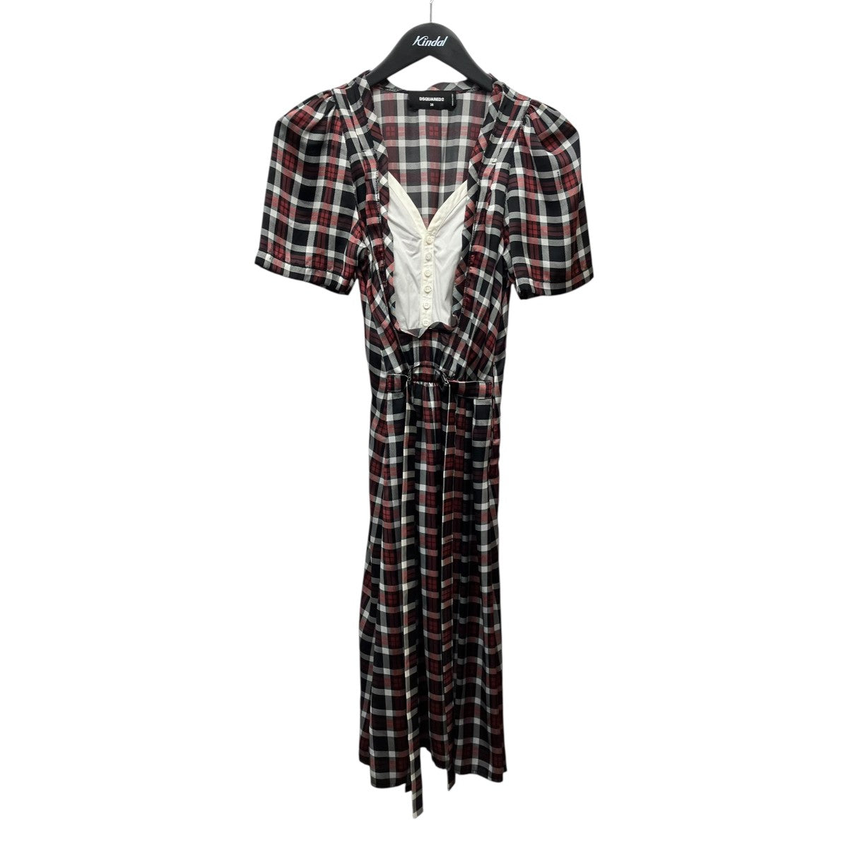 DSQUARED2(ディースクエアード) チェックサテンワンピースS75CV0431