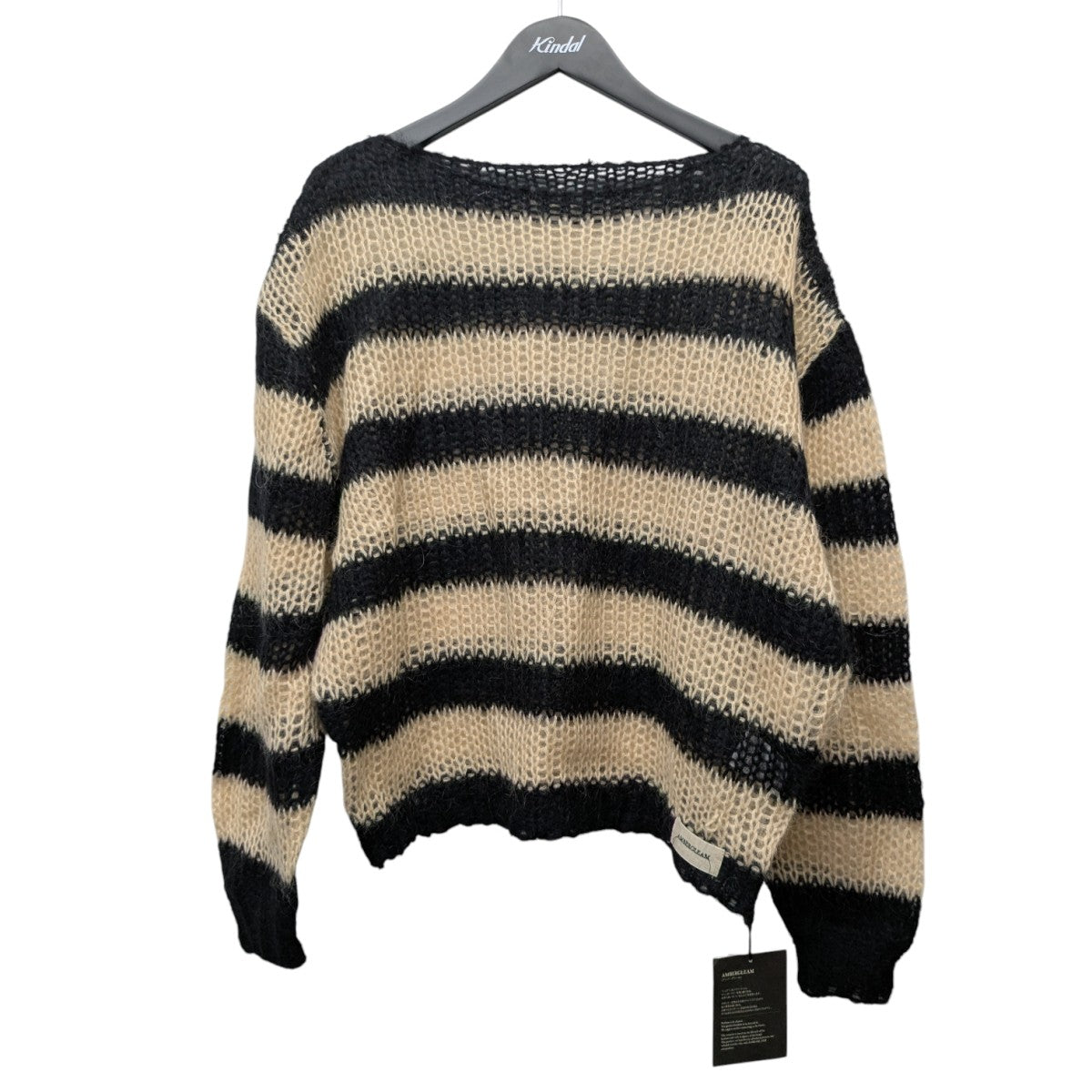 AMBERGLEAM(アンバーグリーム) MESH MOHAIR KNITメッシュモヘアニット