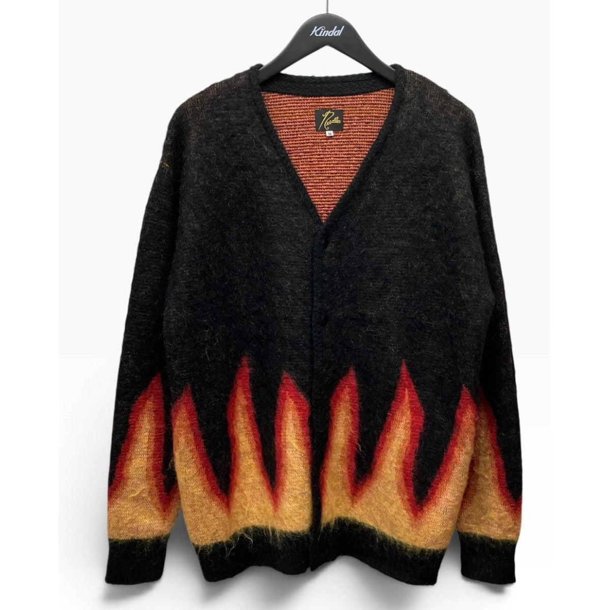 needles×BEAMS 「Flame Pattern Knit Cardigan」フレイムパターン
