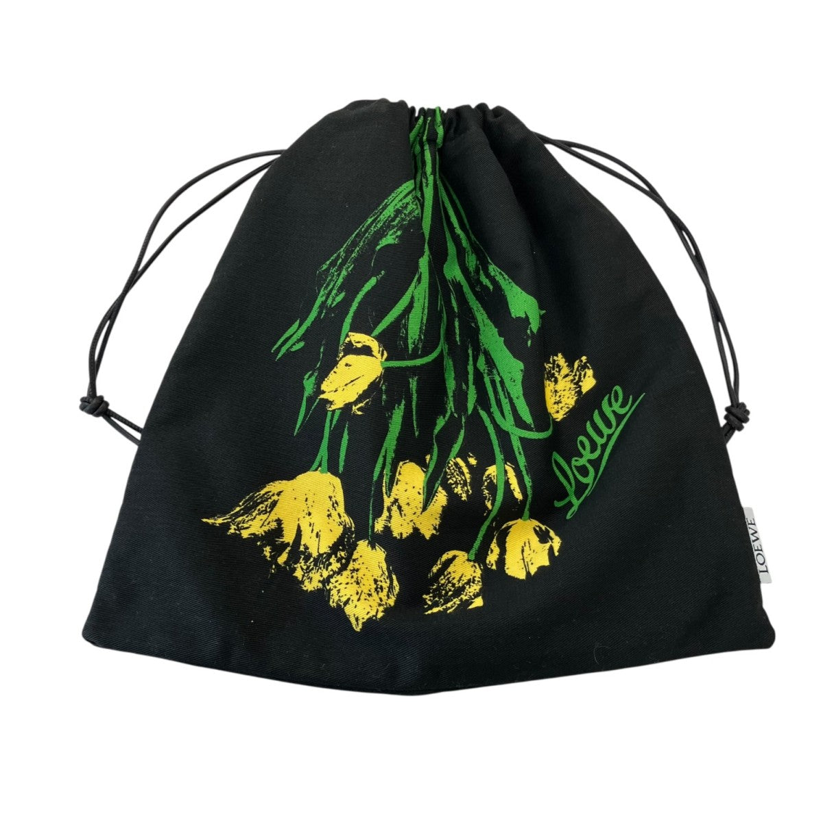LOEWE×Paulas Ibiza 25SSチューリップ巾着バッグ ブラック｜【公式